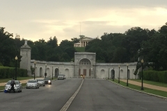 A shot of just how uphill the Arlington National Cemetery goes.