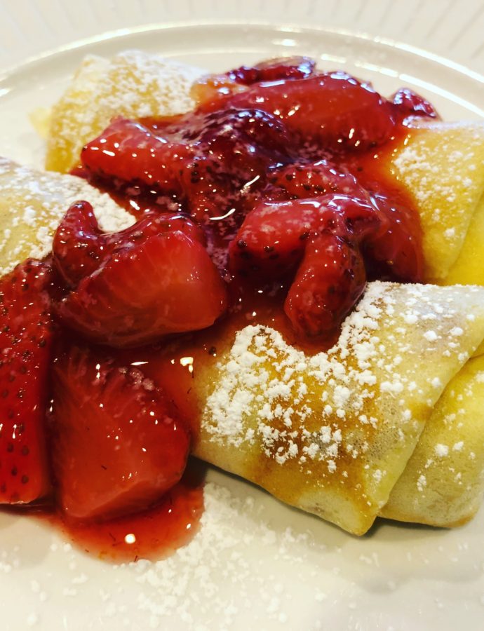 Strawberry Ricotta Crepes