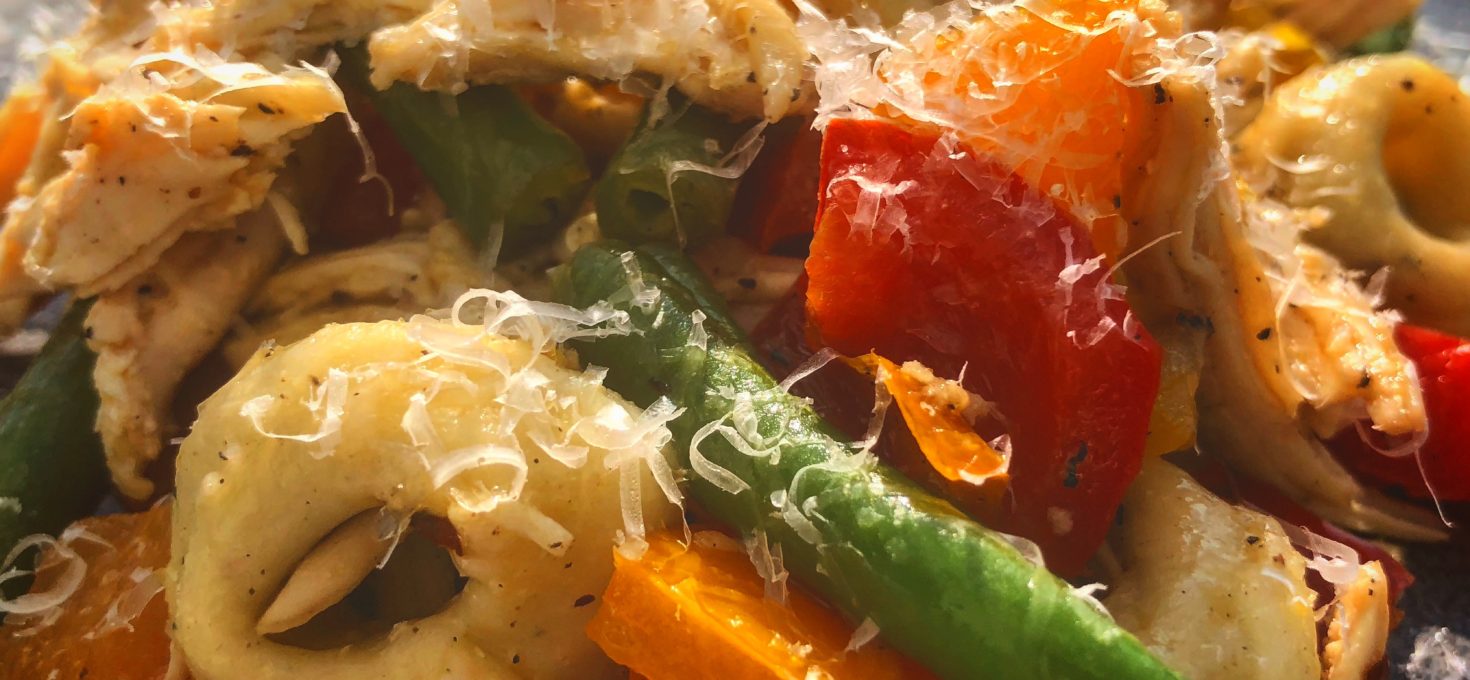 Cheese Tortellini with Chicken & Vegetables