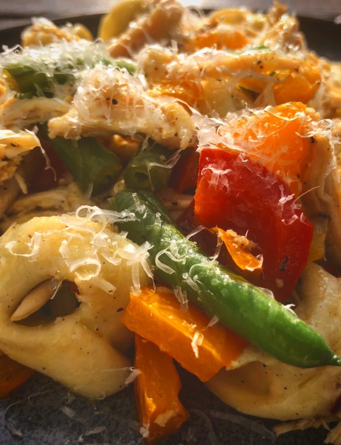 Cheese Tortellini with Chicken & Vegetables