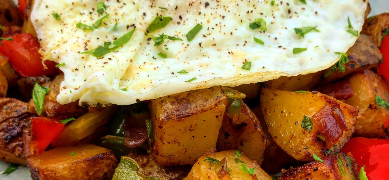 Bacon & Bell Pepper Hash