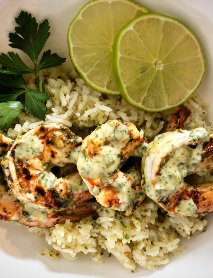 Chimichurri Shrimp and Rice