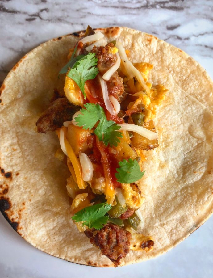 Chorizo Breakfast Tacos