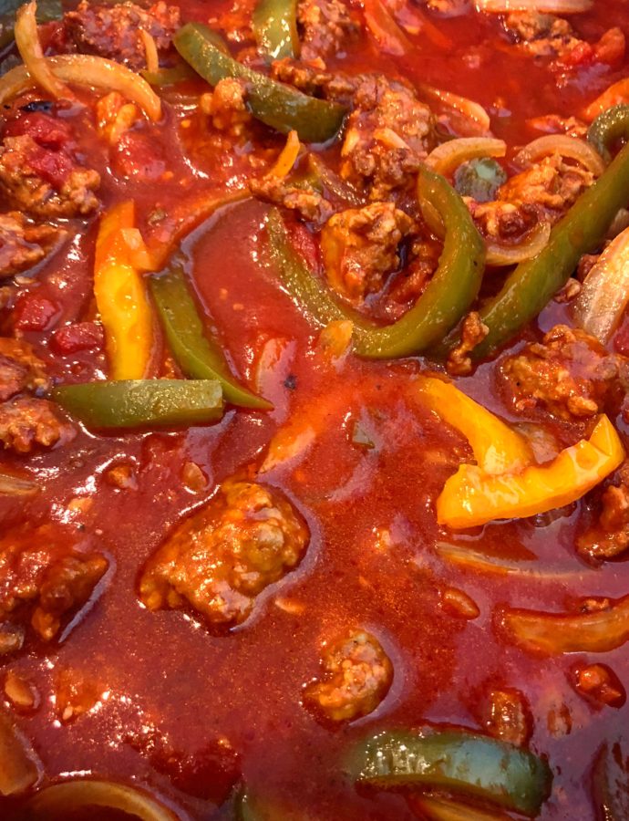 Slow Cooker Sausage & Peppers