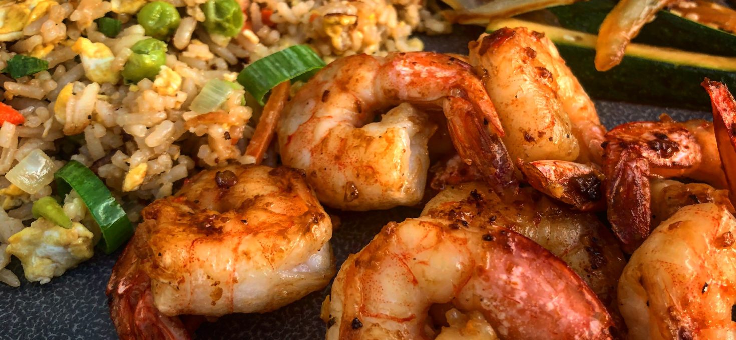 Japanese Steakhouse-Style Shrimp Dinner