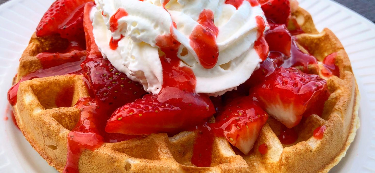 Strawberry Belgian Waffles