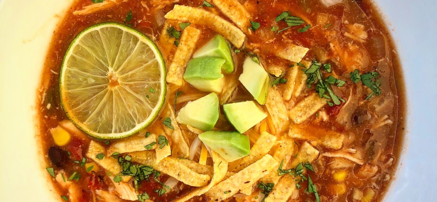 Slow Cooker Chicken Enchilada Soup