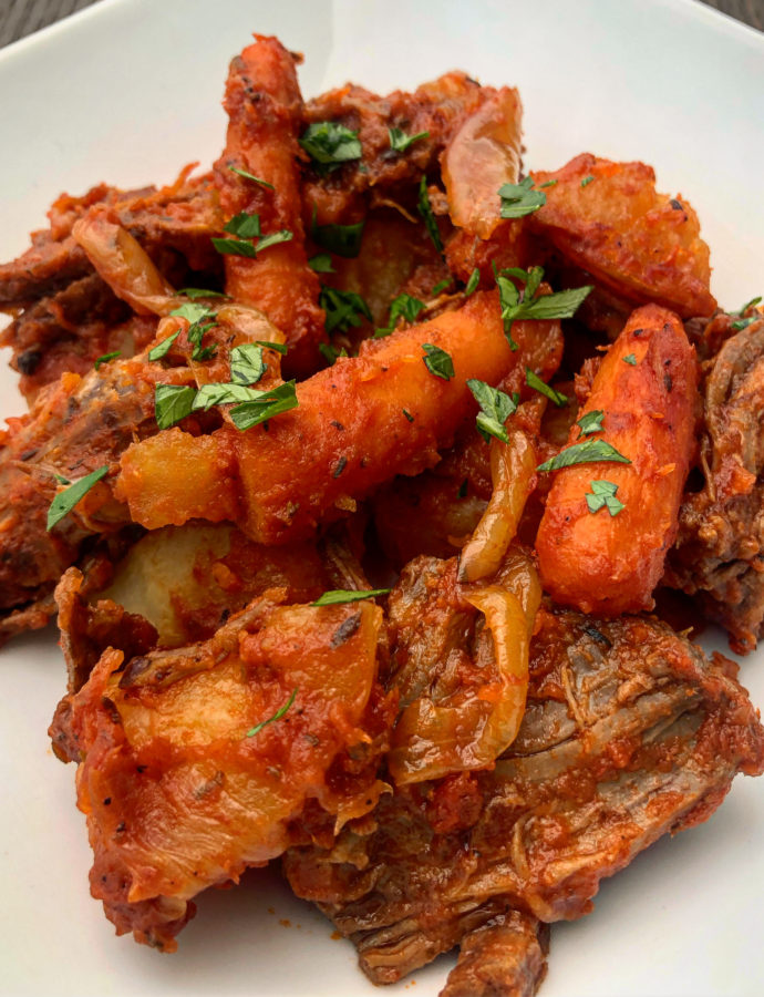 Home-Style Pot Roast with Tomato Gravy