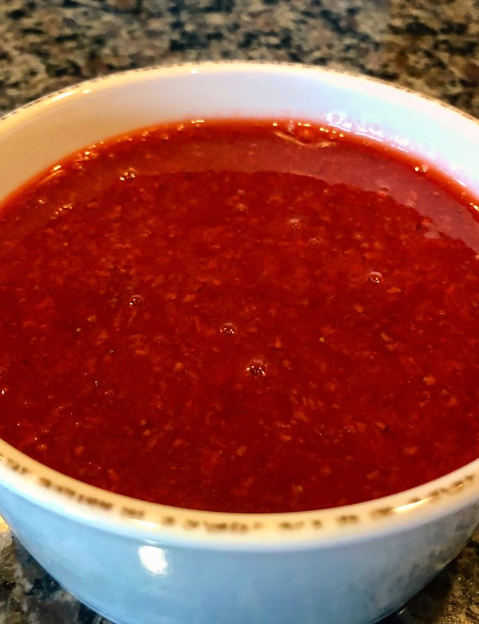 Homemade Strawberry Sauce