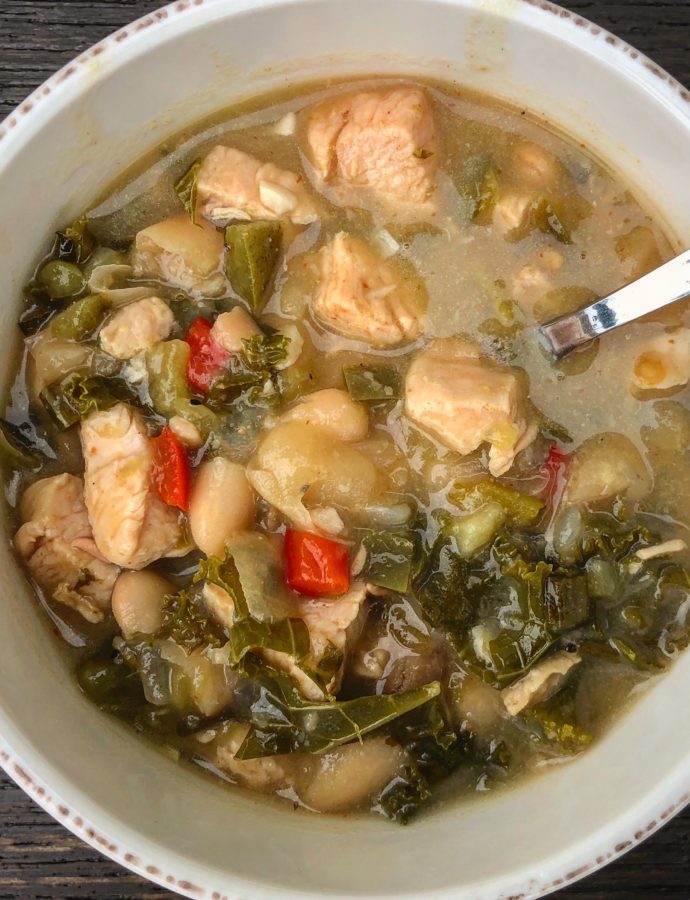 Skinny Chicken Chili with Kale
