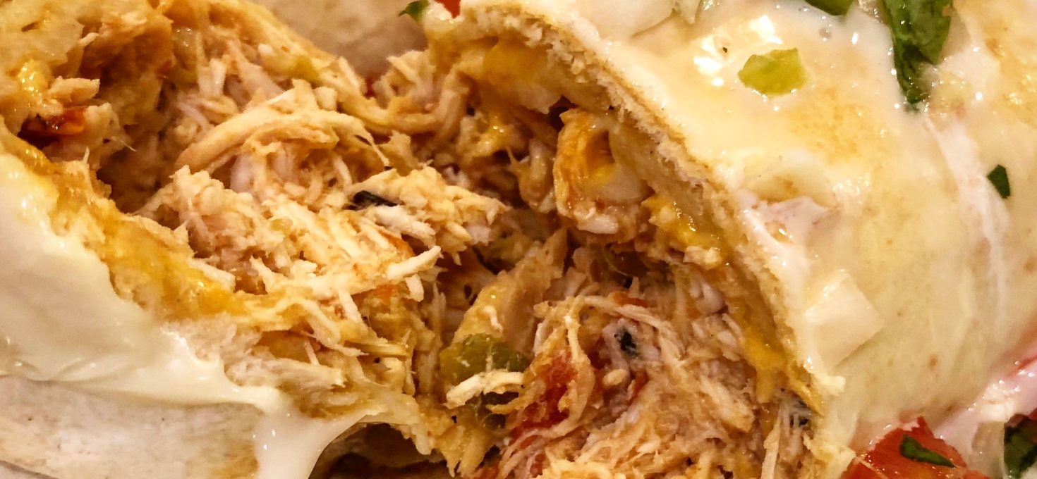Oven-Baked Chicken Chimichangas