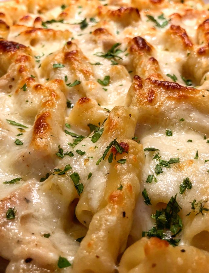 Chicken Alfredo Baked Ziti