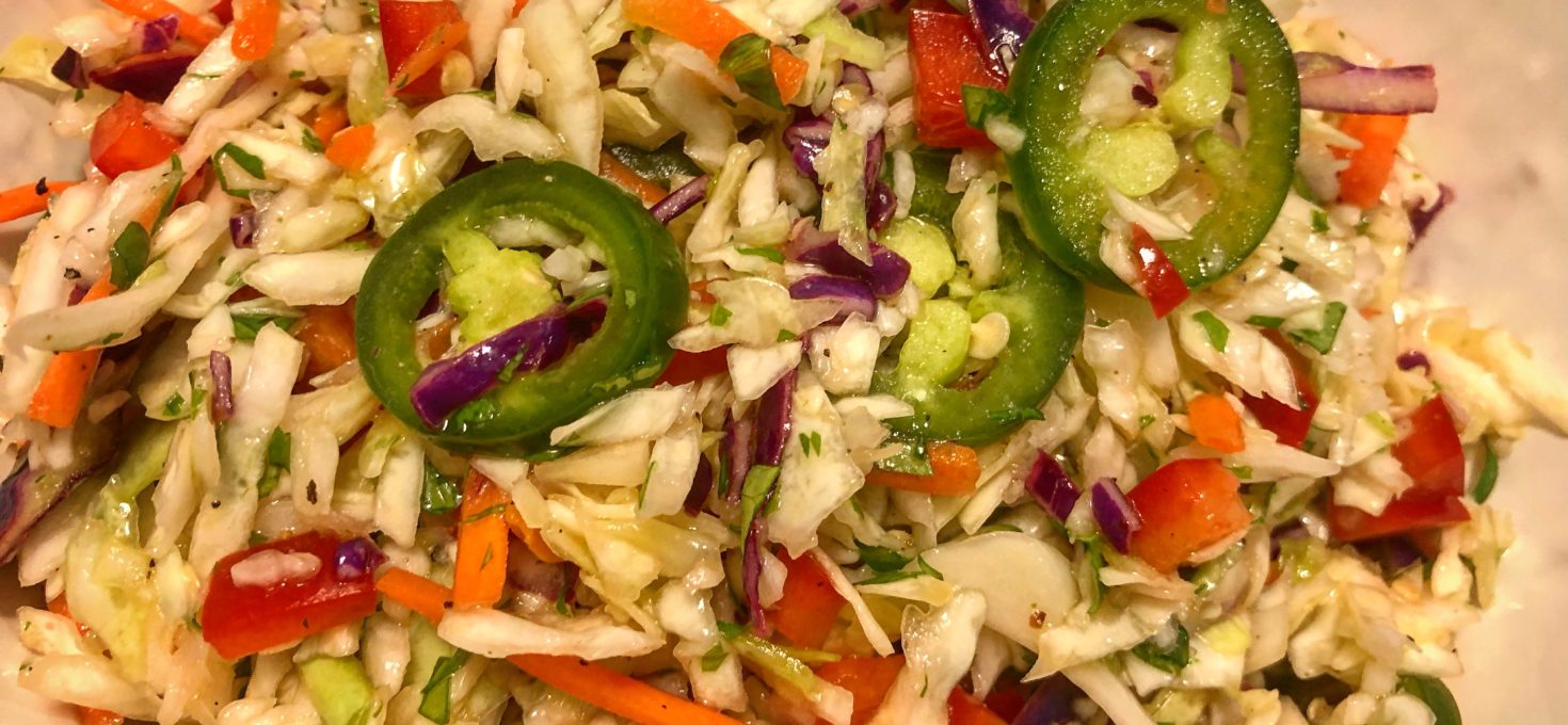 Jalapeño Slaw with Cilantro Lime Vinaigrette