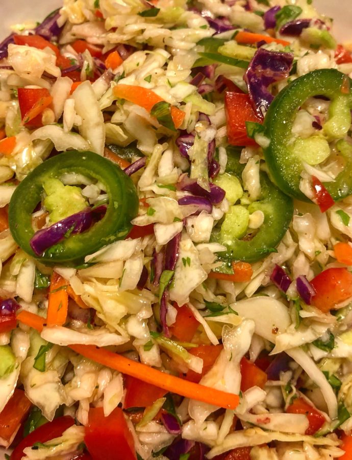 Jalapeño Slaw with Cilantro Lime Vinaigrette