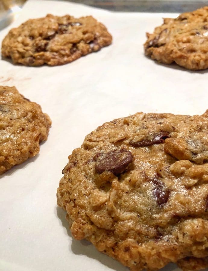 Brown Butter Oatmeal Chocolate Chunk Cookies