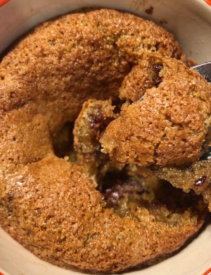 Healthier (Single-Serving) Molten Chocolate Chip Cookie
