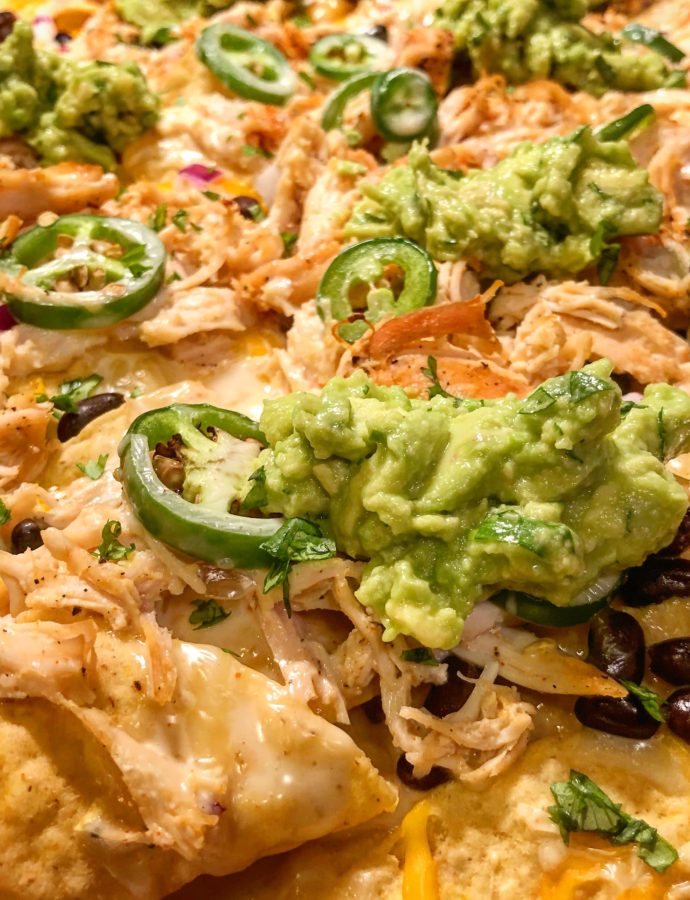 Game Day Shredded Chicken Nachos