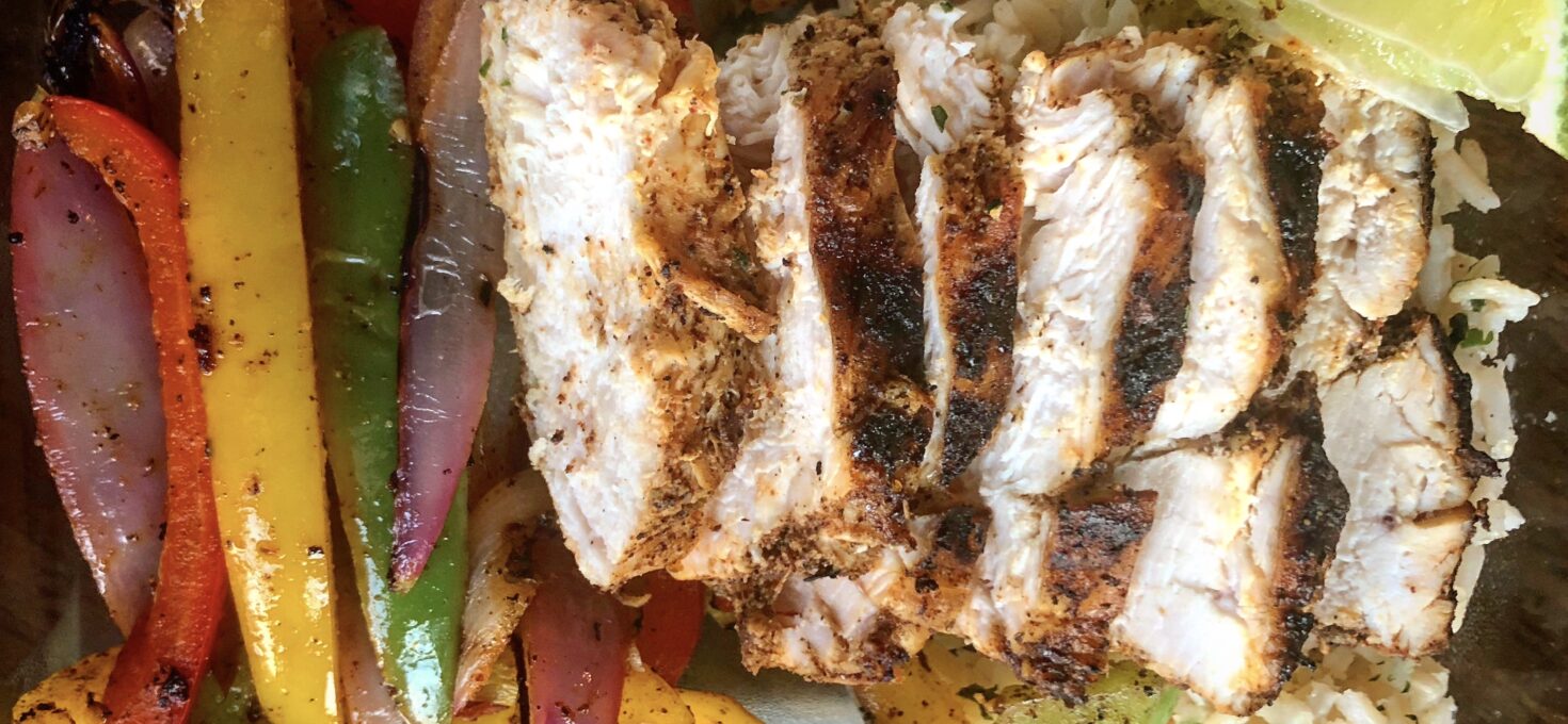 Fajita Chicken & Peppers with Cilantro-Lime Brown Rice
