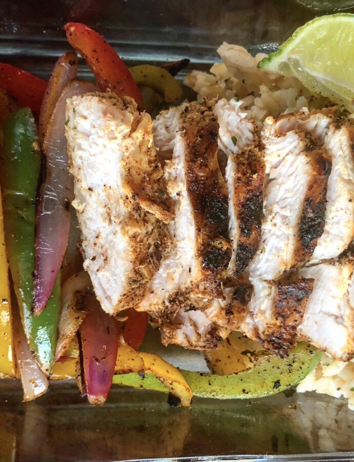 Fajita Chicken & Peppers with Cilantro-Lime Brown Rice