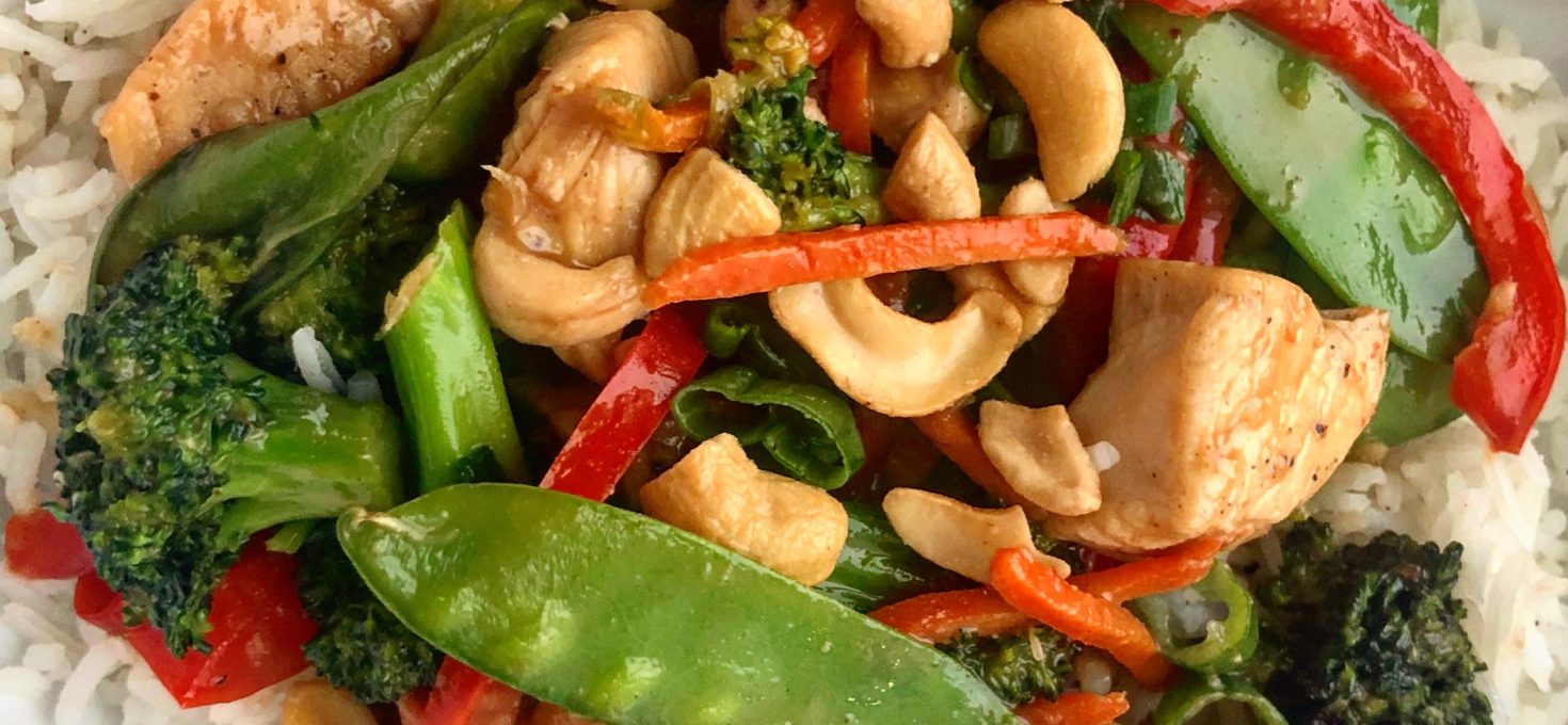 One Skillet Cashew Chicken Stir Fry