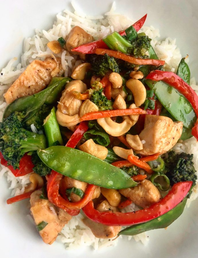 One Skillet Cashew Chicken Stir Fry