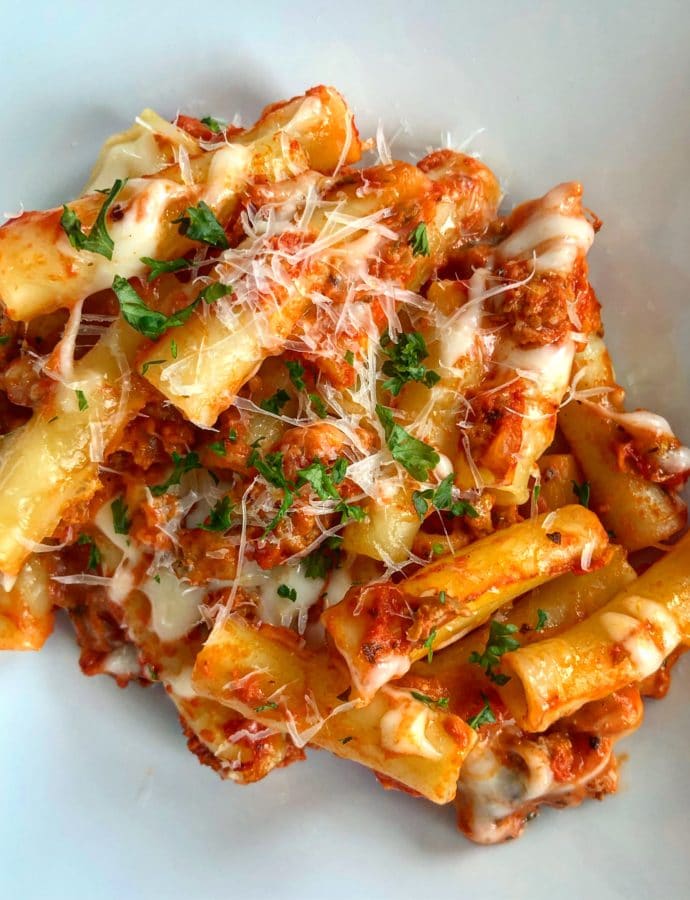 Ground Turkey Baked Ziti
