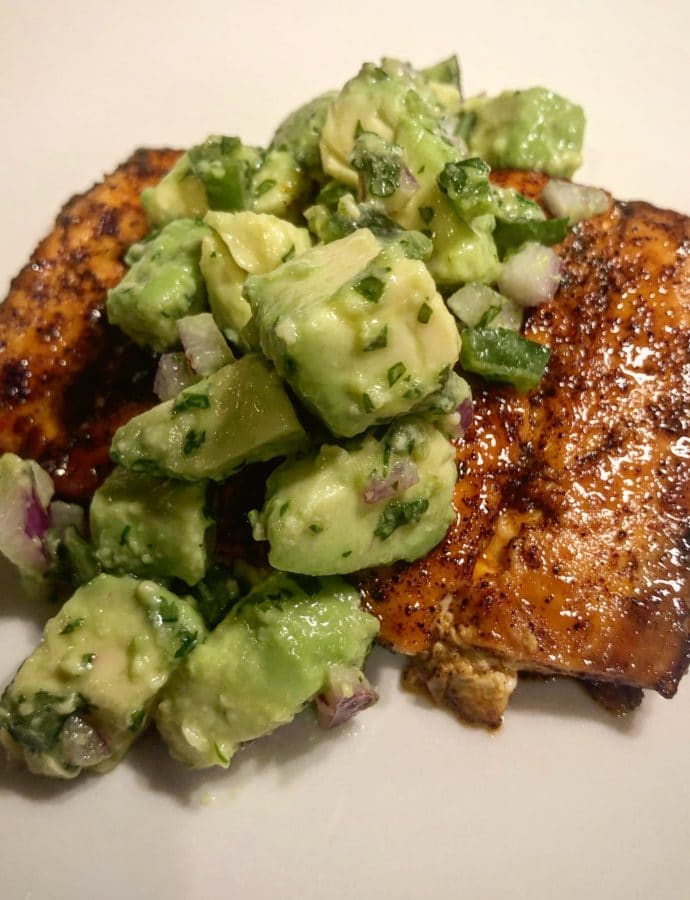 Chili-Lime Salmon with Avocado Salsa