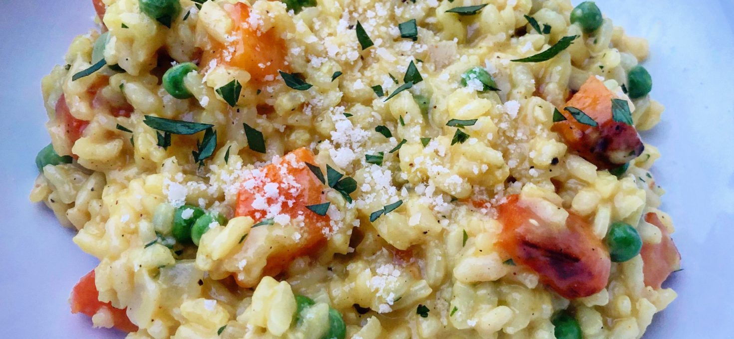 Butternut Squash & Sweet Pea Risotto