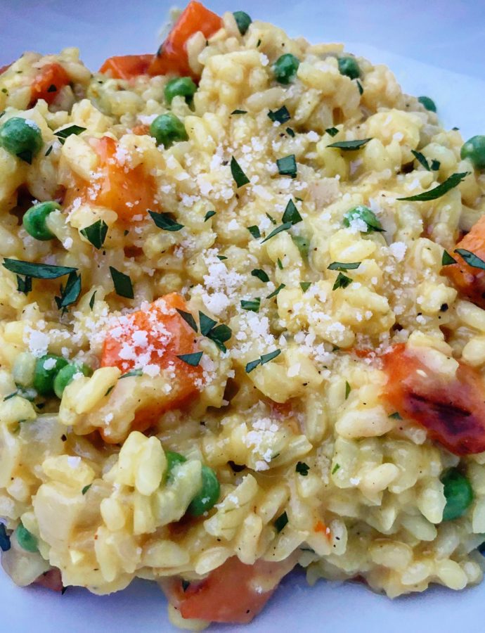 Butternut Squash & Sweet Pea Risotto