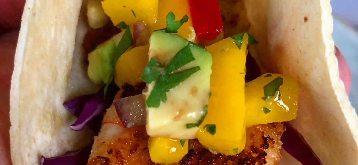 Coconut Shrimp Tacos