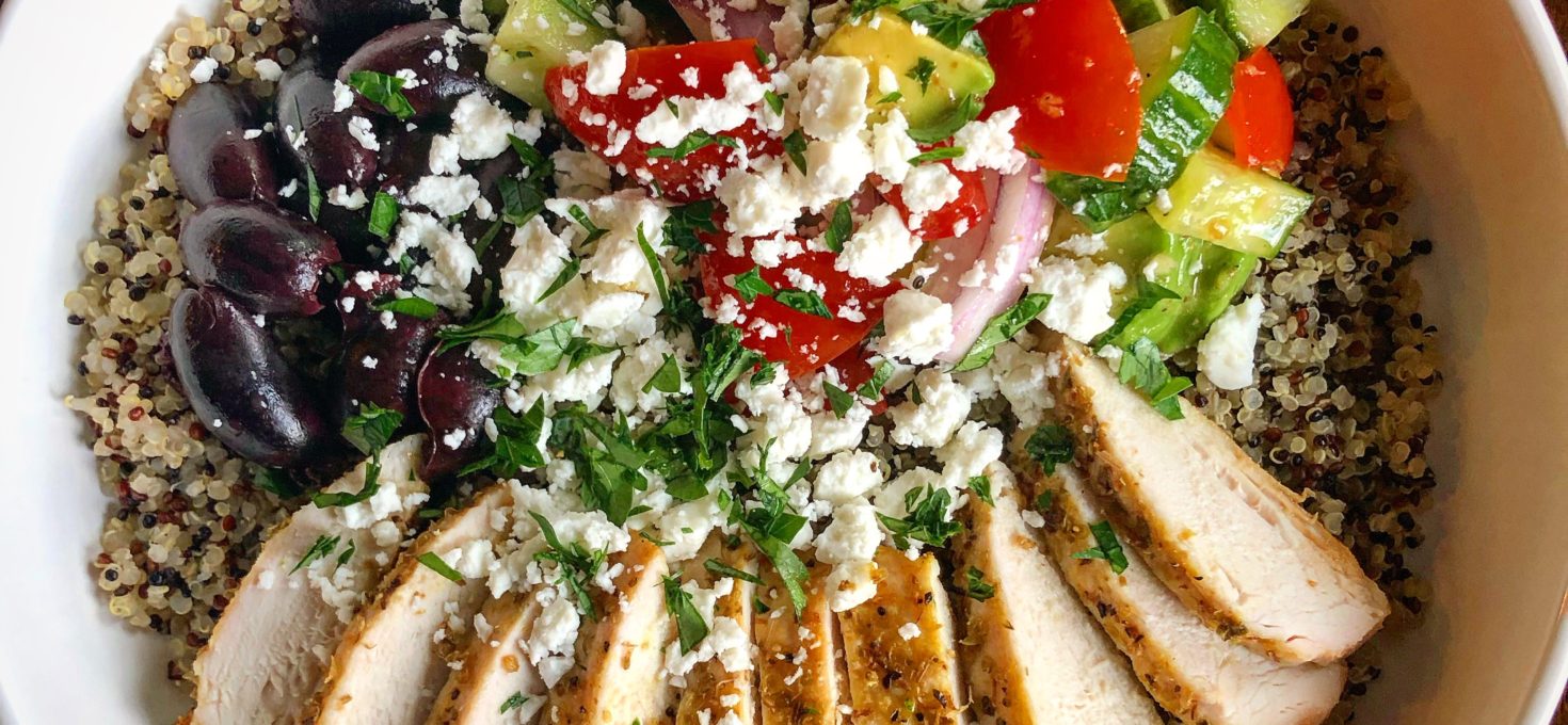 Greek Quinoa Bowl with Chicken
