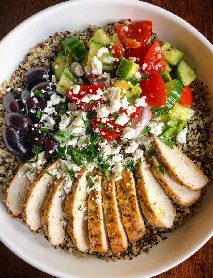 Greek Quinoa Bowl with Chicken