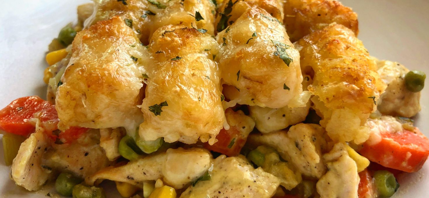 Cheesy Chicken Tot Pie