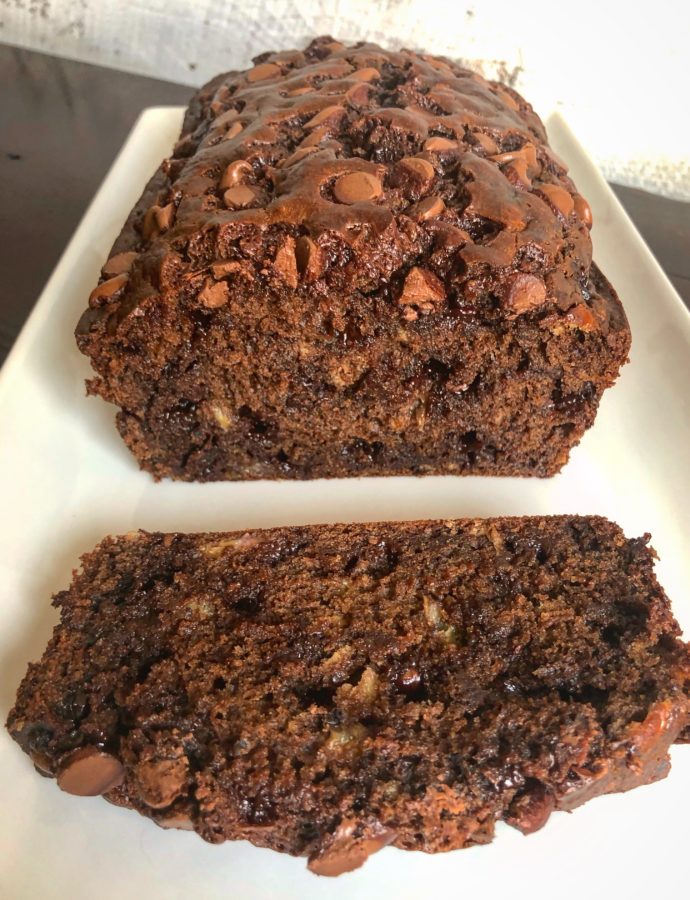 One-Bowl Double Chocolate Banana Bread