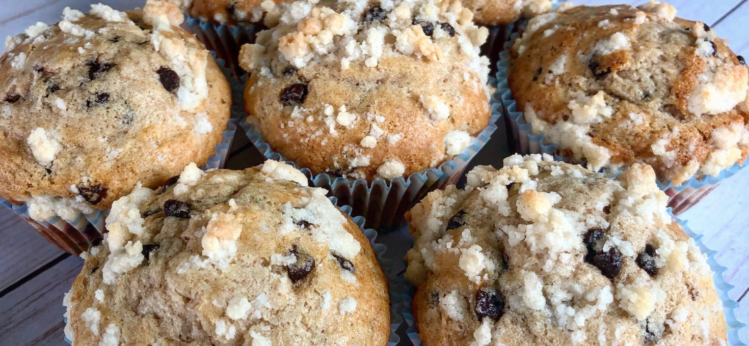 Chocolate Chip Crumb Muffins