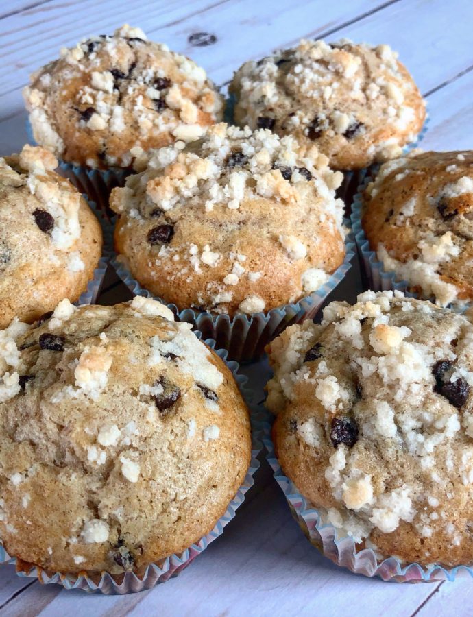 Chocolate Chip Crumb Muffins