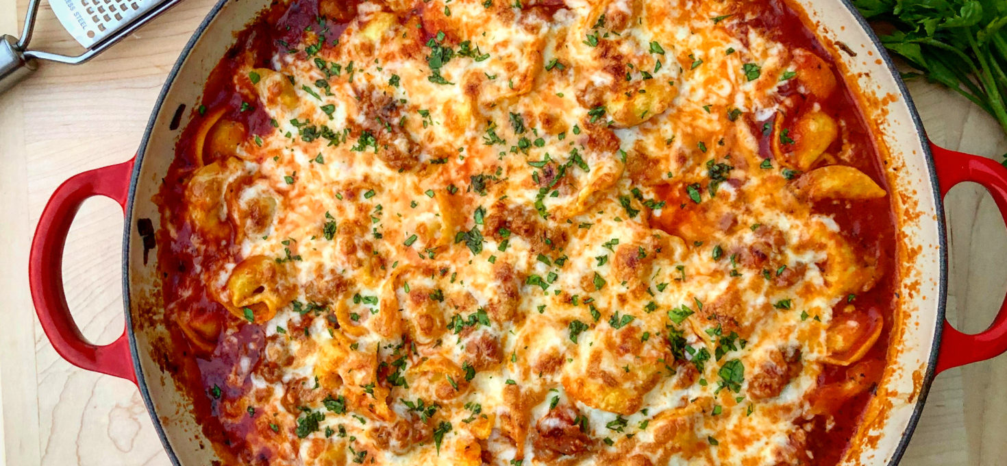 Italian Sausage & Tortellini Bake