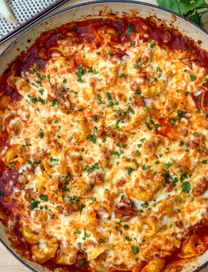 Italian Sausage & Tortellini Bake