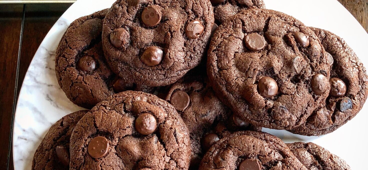 Dark Chocolate Espresso Chip Cookies