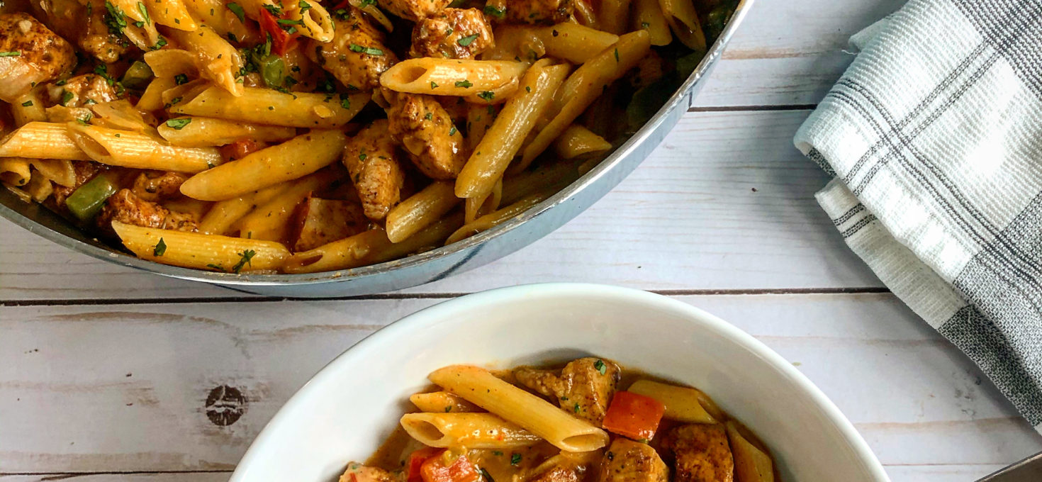 Cheesy Chicken Fajita Pasta