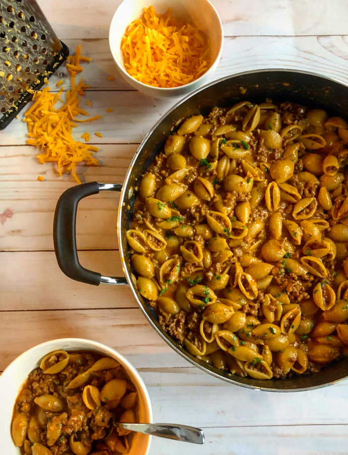 Homemade Cheesy Hamburger Helper