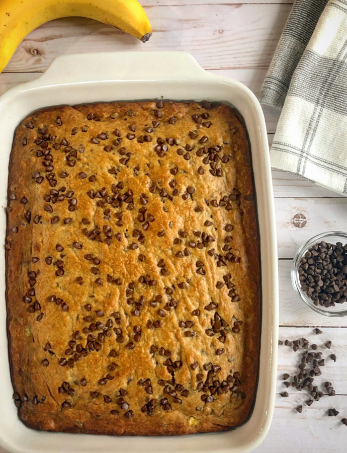 Peanut Butter & Banana Blondies