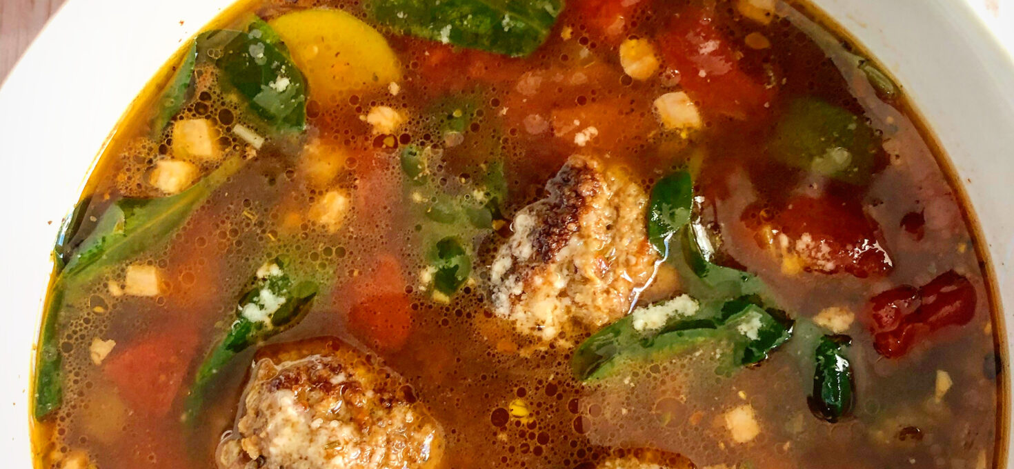 Meatball Minestrone Soup