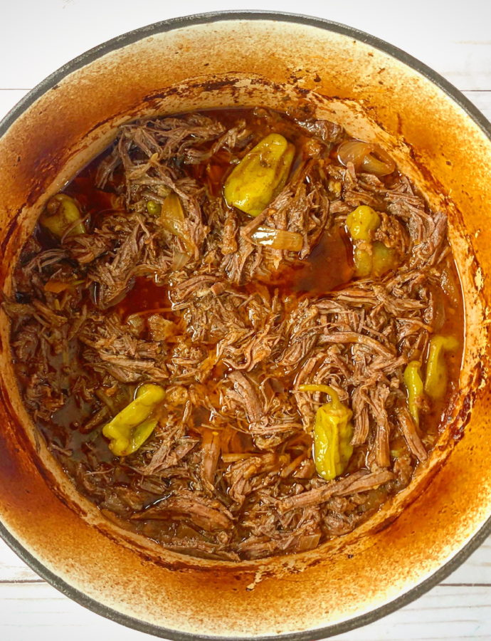 Pepperoncini Shredded Italian Beef