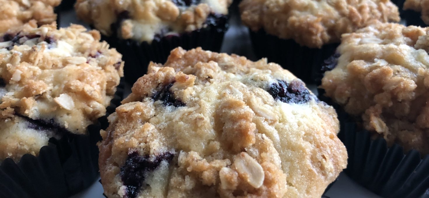 Streuseled Blueberry Muffins