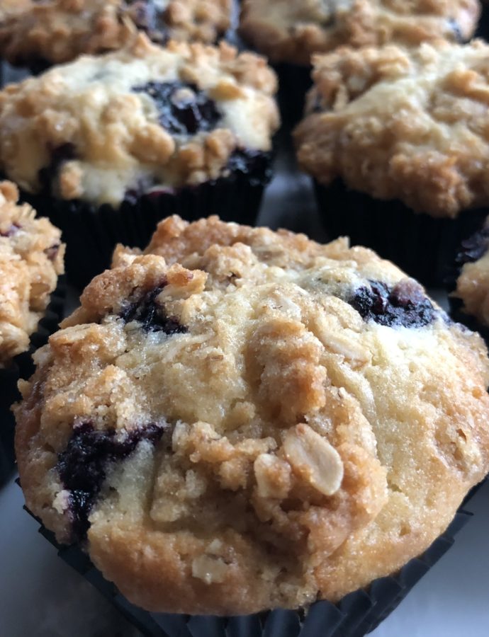 Streuseled Blueberry Muffins