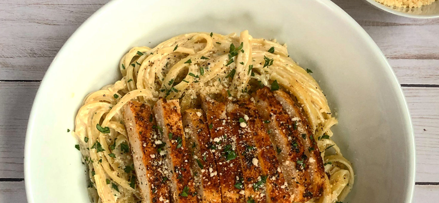 Blackened Chicken Fettuccine Alfredo