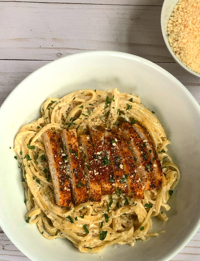 Blackened Chicken Fettuccine Alfredo