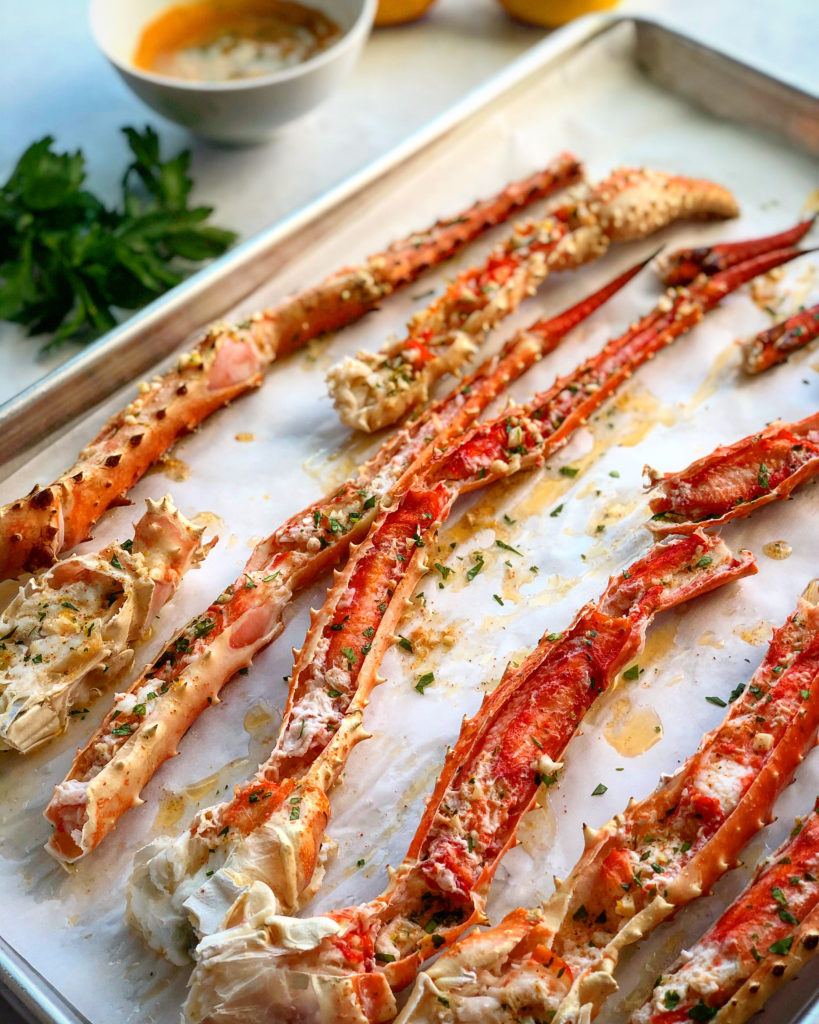 Garlic Butter King Crab Legs - Cupcakes and Sarcasm