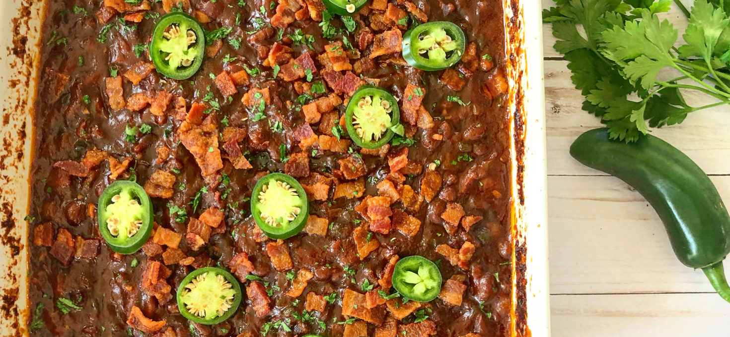 Spicy Baked Beans with Bacon